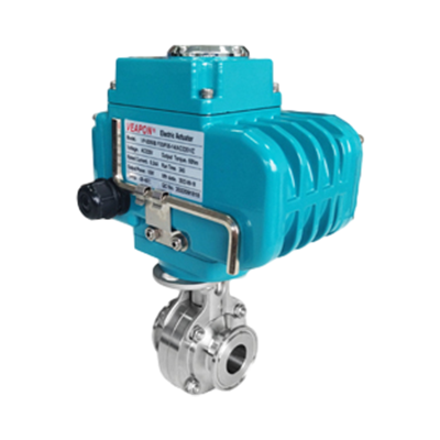 V&aacute;lvula de borboleta de a&ccedil;o inoxid&aacute;vel higi&ecirc;nico el&eacute;trico